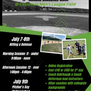 Three Day Summer Baseball Camp