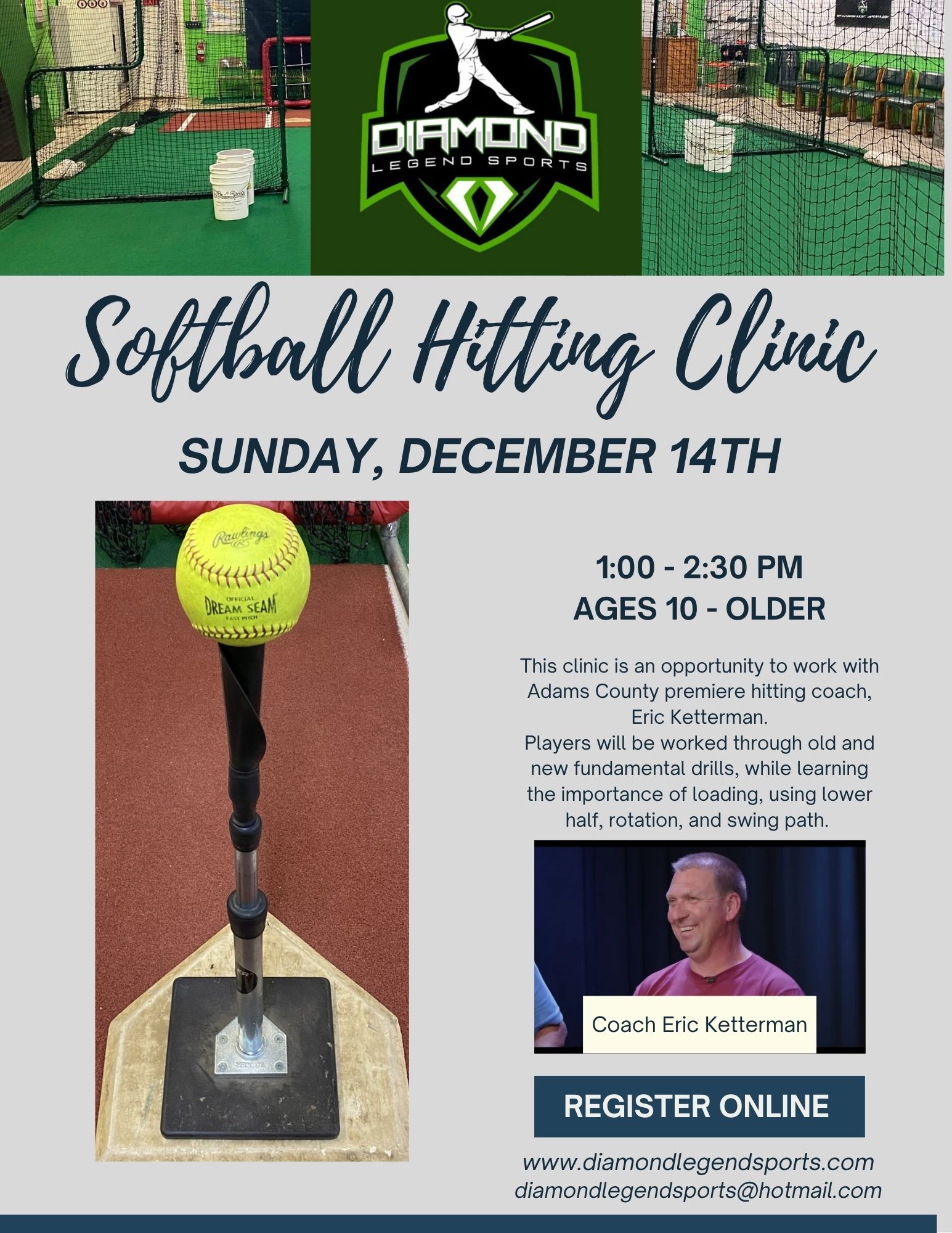 Softball Hitting Clinic (Dec 14)