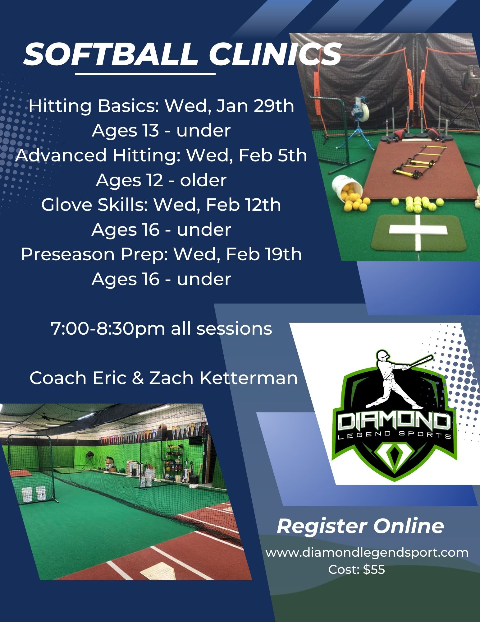 Jan/Feb Softball Clinics