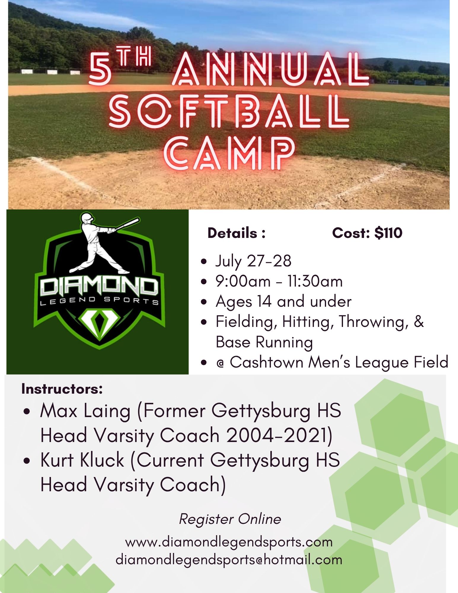 5th Annual Softball Camp